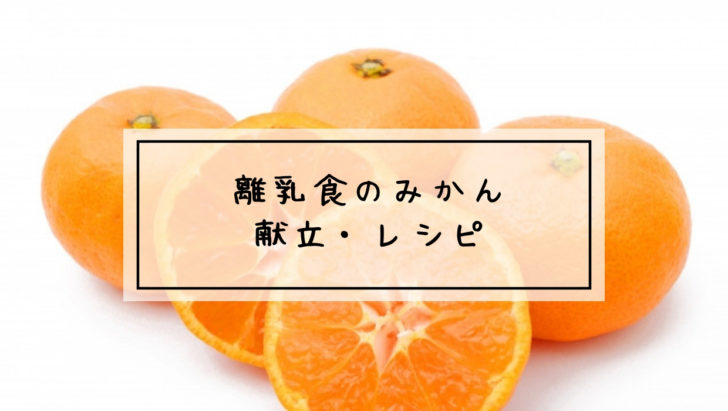 離乳食　みかん