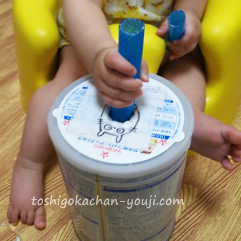 0歳手作りおもちゃ　型はめ